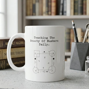 Caneca De Café Apreciação do Professor de Matemática   A Beleza d