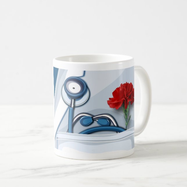 Caneca De Café Apreciação Médica, Presente no Dia dos Médicos (Frente Esquerda)
