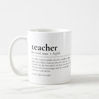 Caneca De Café Apreciação Moderna de Citação de Definição de Prof