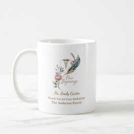 Caneca De Café Apreciação Personalizada ao Médico Novos Começos