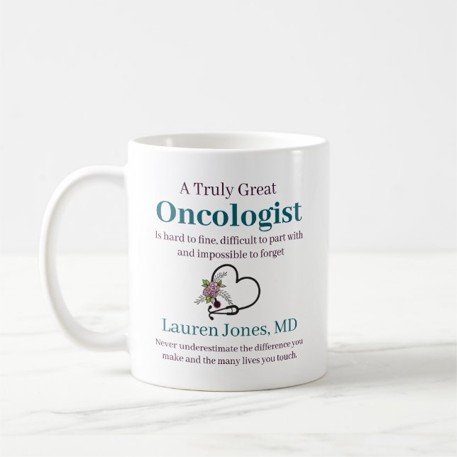 Caneca De Café Apreciação Personalizada de Médico (Esquerda)