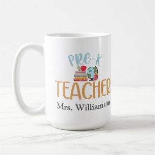 Caneca De Café Apreciação Personalizada de Professores Pré-K