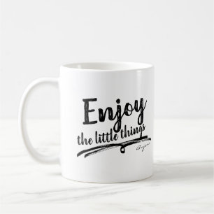 Caneca De Café APRECIEM AS PEQUENAS COISAS Inspirador Personaliza