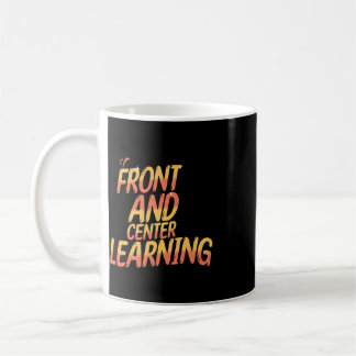 Caneca De Café Aprender Humor Acadêmico Foco na Frente e no Centr