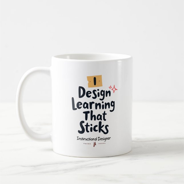 Caneca De Café Aprendizado que Fica – Designer Instrucional (Esquerda)