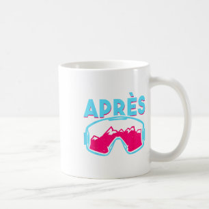 Caneca De Café Après, Óculos de Esqui Retro Vintage Anos 80 90 Ou