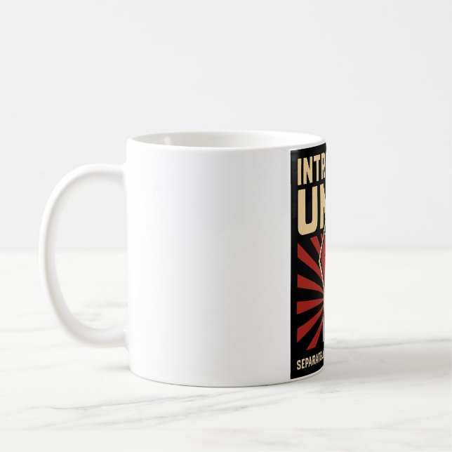 Caneca De Café Apresenta Unir Separadamente Em Seu Próprio (Esquerda)