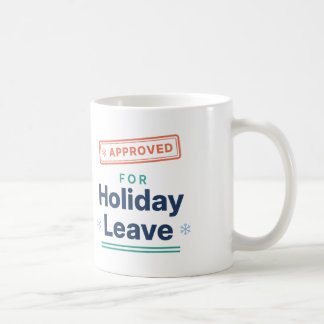Caneca De Café Aprovado para Férias Divertido Natal no Escritório
