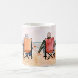 Caneca De Café Aproveitando o pôr do sol
