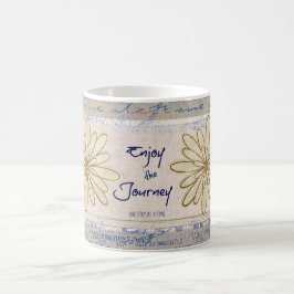 Caneca De Café Aproveite a jornada; um passo de cada vez