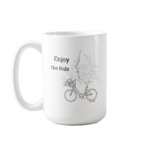 Aproveite a Viagem: Arte Minimalista de Bicicleta 