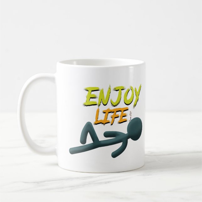 Caneca De Café Aproveite a vida (Esquerda)