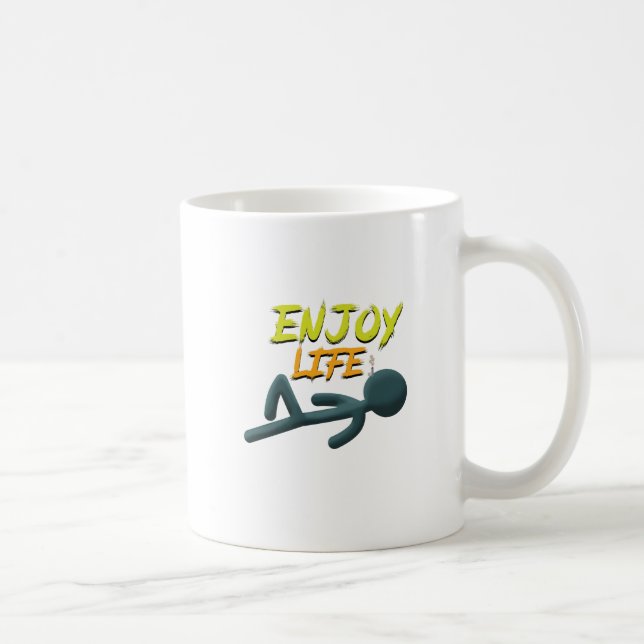 Caneca De Café Aproveite a vida (Direita)
