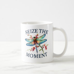 Caneca De Café Aproveite o momento - Dragonfly Artística
