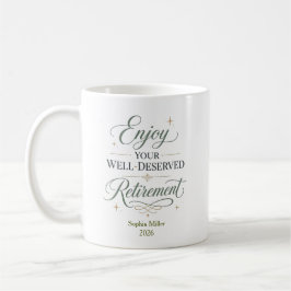 Caneca De Café Aproveite Sua Aposentadoria Merecida Personalizada