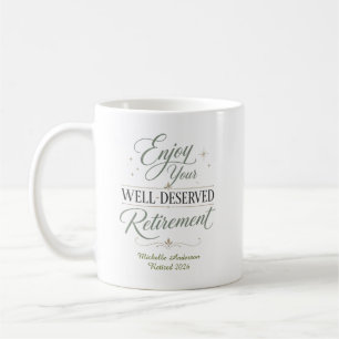 Caneca De Café Aproveite Sua Aposentadoria Merecida Personalizada