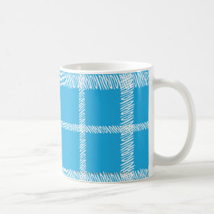 Caneca De Café Aqua da xadrez