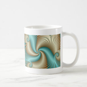 Caneca De Café Aqua Satin - Fractal