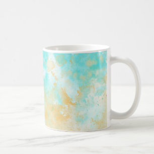 Caneca De Café Aqua Watercolor Splash & Splatter Mug