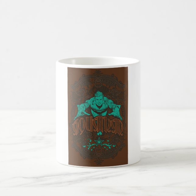 Caneca De Café Aquaman, é a hora do show! Poster (Centro)