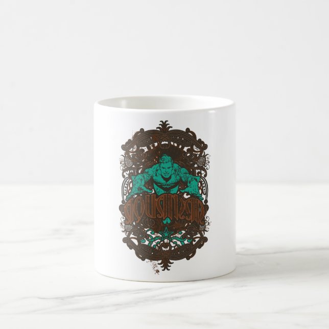 Caneca De Café Aquaman, é a hora do show! Poster (Centro)