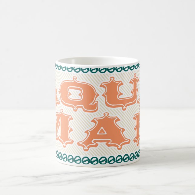 Caneca De Café Aquaman, é hora do show! Cartas (Centro)