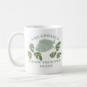 Caneca De Café Aquaponics Cresce Seu Próprio Banquete