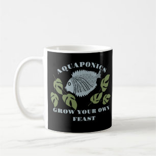 Caneca De Café Aquaponics Cresce Seu Próprio Banquete