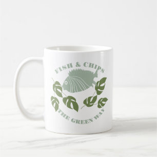 Caneca De Café Aquaponics Fish & Chips the Green Way