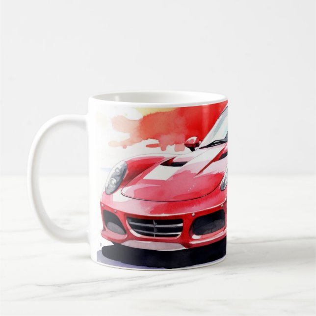 Caneca De Café Aquarela (Esquerda)
