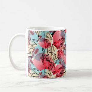 Caneca De Café Aquarela A Frio