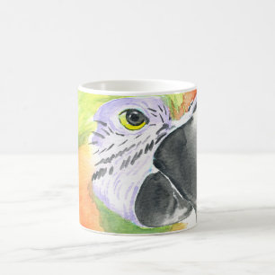 Caneca De Café Aquarela de papagaio