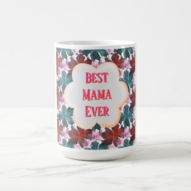 Caneca De Café Aquarela floral personalizada e customizada (Centro)