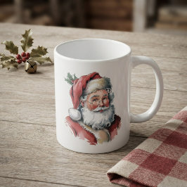 Caneca De Café Aquarela Papai Noel