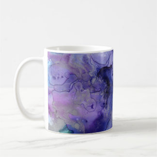 Caneca De Café Aquarela roxa