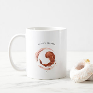 Caneca De Café Aquarela Virgem Astrologia Signo do Zodíaco   Mono