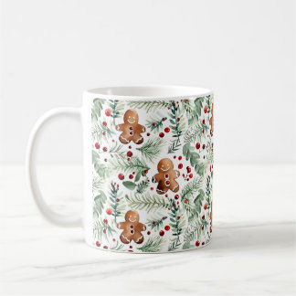 Caneca De Café Aquarell Christmas Pattern Lebkuchen Kaffeetasse