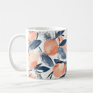 Caneca De Café Aquarell Pfirsich Design Kaffeetasse