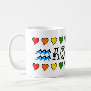 Caneca De Café Aquário 11oz. Clássico Designer Mug