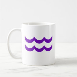 Caneca De Café Aquário em Roxo