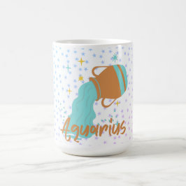Caneca De Café Aquário Moderno Bearer de Água Zodiac