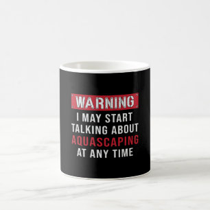 Caneca De Café Aquarista Aviso Aquascapim Aquário Aquário Aquá