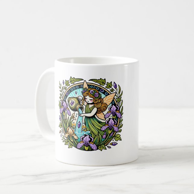 Caneca De Café Aquarius Fairy (Frente Esquerda)
