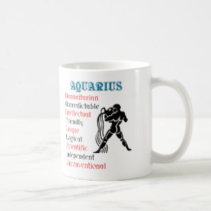 Caneca De Café Aquarius Horoscope Sinal Zodiac