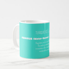Caneca De Café AQUARIUS Zodiac Sign Personality Traits