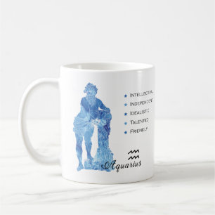 Caneca De Café Aquarius Zodiac Traits Mug