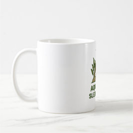Caneca De Café Aquascape. Durma. Repita. - Aquário minimalista
