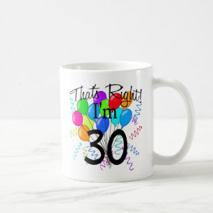 Caneca De Café Aquele é direito que eu sou 30 - aniversário