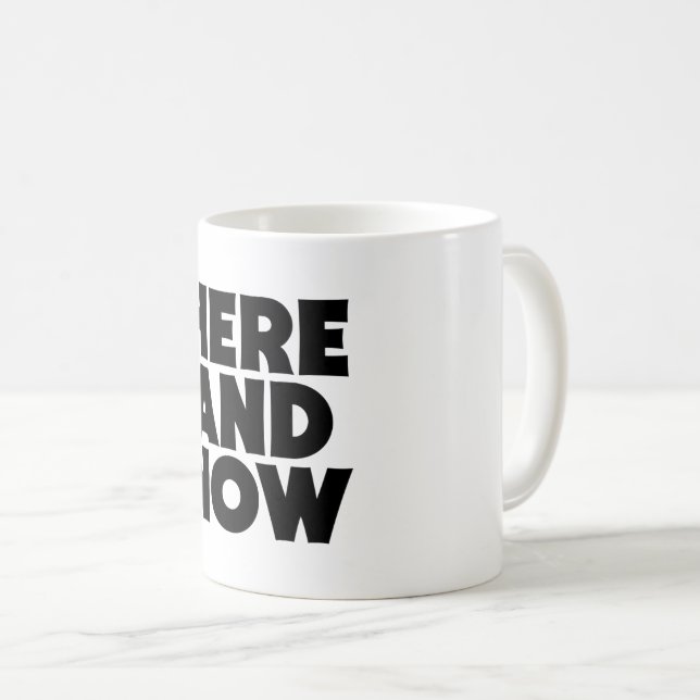 Caneca De Café Aqui e agora (Frente Esquerda)
