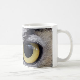 Caneca De Café "Aqui está olhando-o", a arte do lobo de Steven